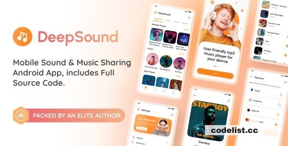 DeepSound Android v2.5 - Mobile Sound & Music Sharing Platform Mobile Android Application