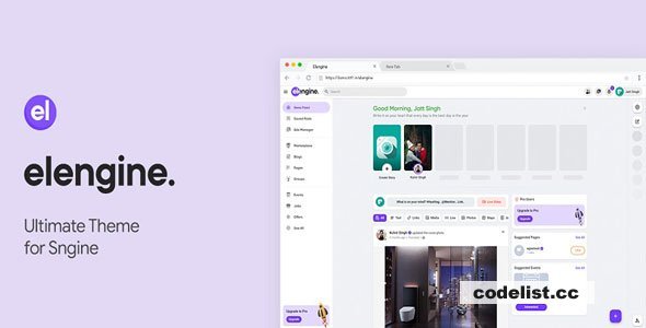 Elengine Theme for Sngine v1.8.3