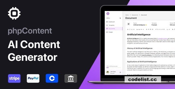 phpContent v1.2.0 - AI Content Generator Platform (SaaS) - nulled