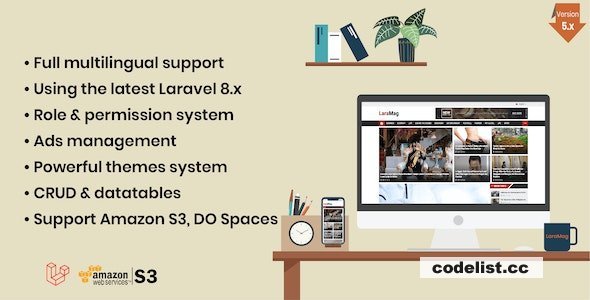 LaraMag v7.4.5 - Laravel News & Magazine Multilingual System - nulled
