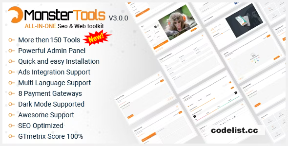 MonsterTools v3.0.0 - The All-in-One SEO & Web Toolkit, like a Swiss Army Knife - nulled