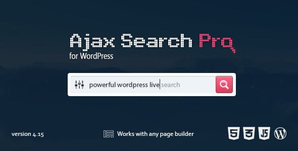 Ajax Search Pro for WordPress v4.26.16