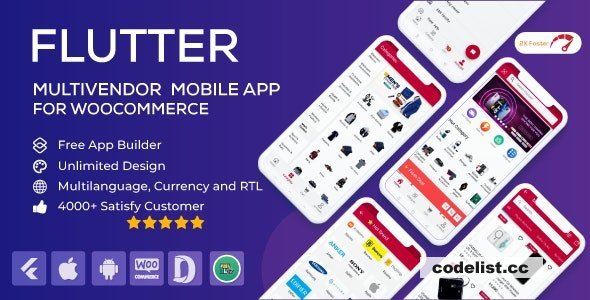 Flutter Multivendor Mobile app for WooCommerce v1.0.28