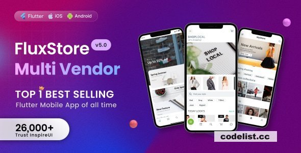 Fluxstore Multi Vendor v5.3 - Flutter E-commerce Full App