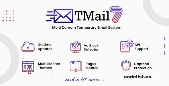 TMail v7.8.2 - Multi Domain Temporary Email System - nulled