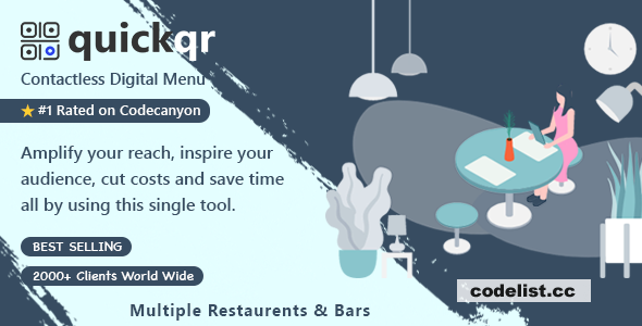 QuickQR Pro v1.2 - Saas - QR Code Restaurant Menu Maker - Laravel CMS - nulle