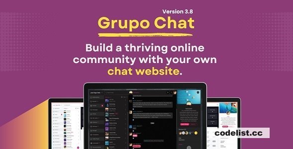 Grupo Chat v3.8 - Chat Room & Private Chat PHP Script - nulled