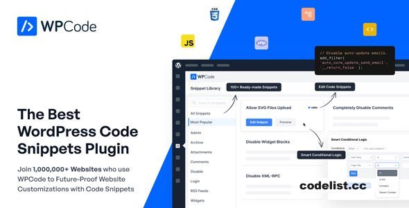 WPCode Pro v2.2.1 - The Best WordPress Code Snippets Plugin