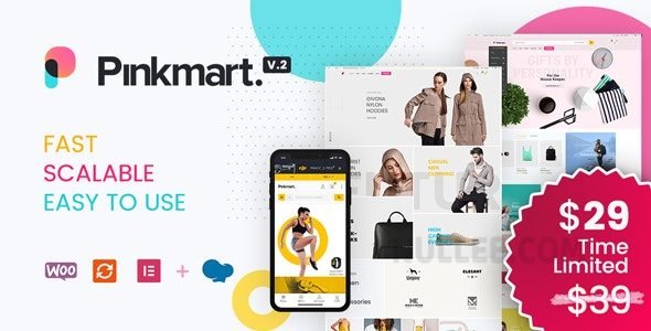 Pinkmart v4.6.1 – AJAX theme for WooCommerce (Nulled)