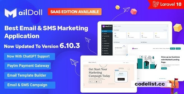 Maildoll v6.10.3 - Email Marketing Application - A SAAS Based Email Marketing Software