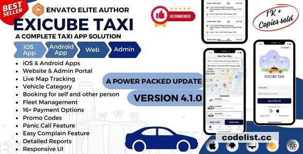 Exicube Taxi App v4.7.0
