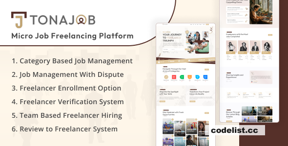 TonaJob v1.0 - MicroJob Freelancing Platform