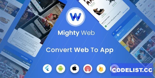 MightyWeb Webview v24.0 - Web to App Convertor (Flutter + Admin Panel)