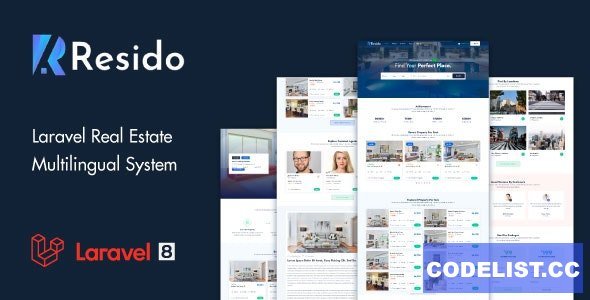 Resido v3.3.1 - Laravel Real Estate Multilingual System - nulled