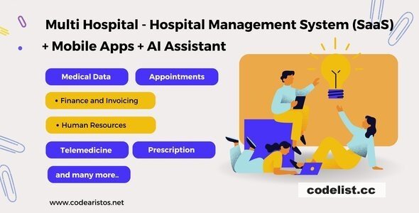 Multi Hospital v5.6 - Hospital Management System (SaaS) + Mobile Apps