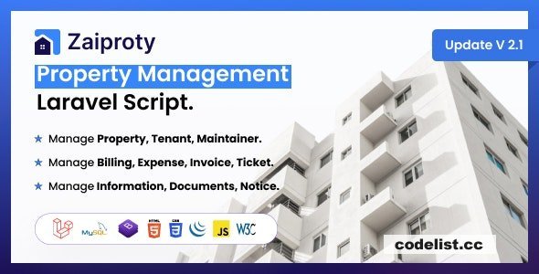 Zaiproty v4.0 - Property Management Laravel Script - nulled