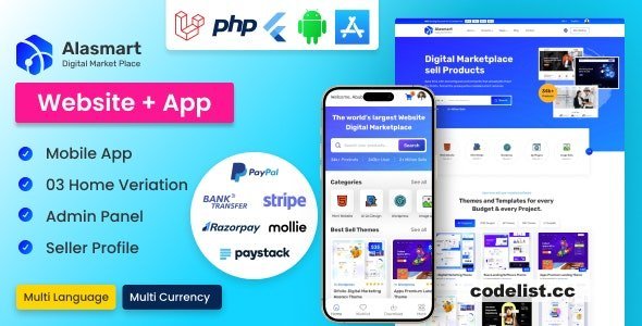 Alasmart v2.0.2 - Digital Product Download Marketplace Laravel Script