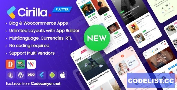 Cirilla v4.1.0 - Multipurpose Flutter App For Wordpress & Woocommerce