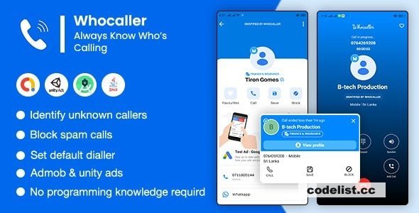 Whocaller Caller v1.0 - ID & Spam Blocker