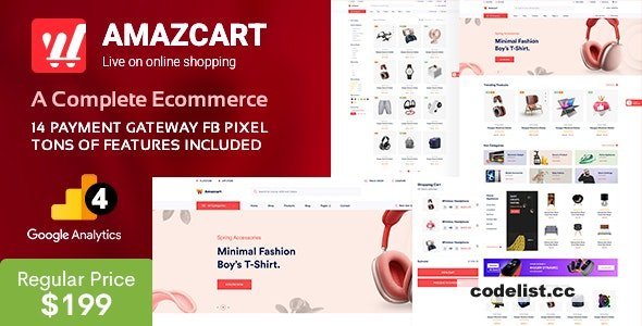 AmazCart v4.3 - Laravel Ecommerce System CMS - nulled