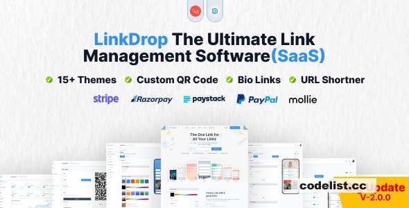 Linkdrop v3.6.0 - SaaS Link Management Tool